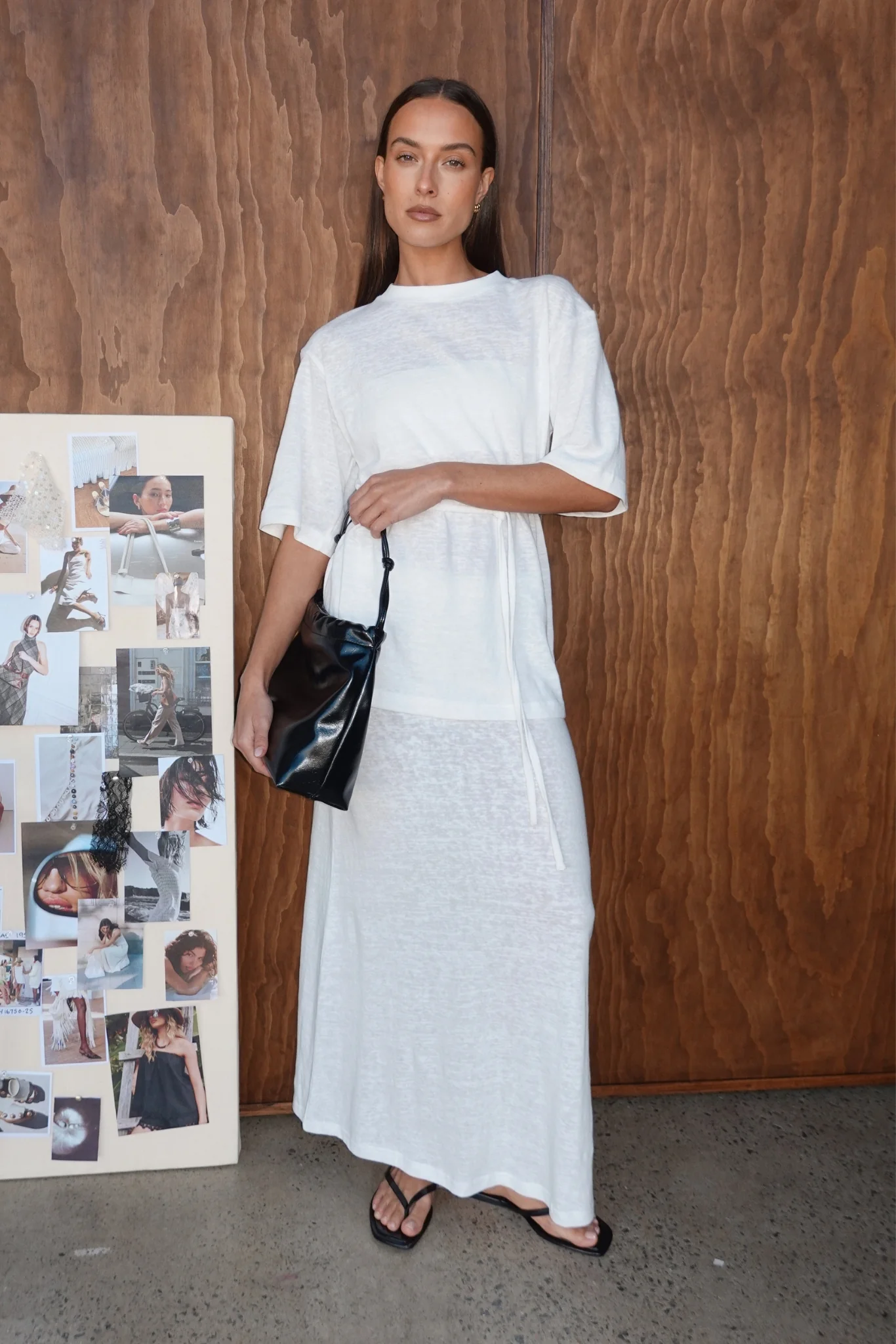 Noa Midi Skirt (White) - Image 7