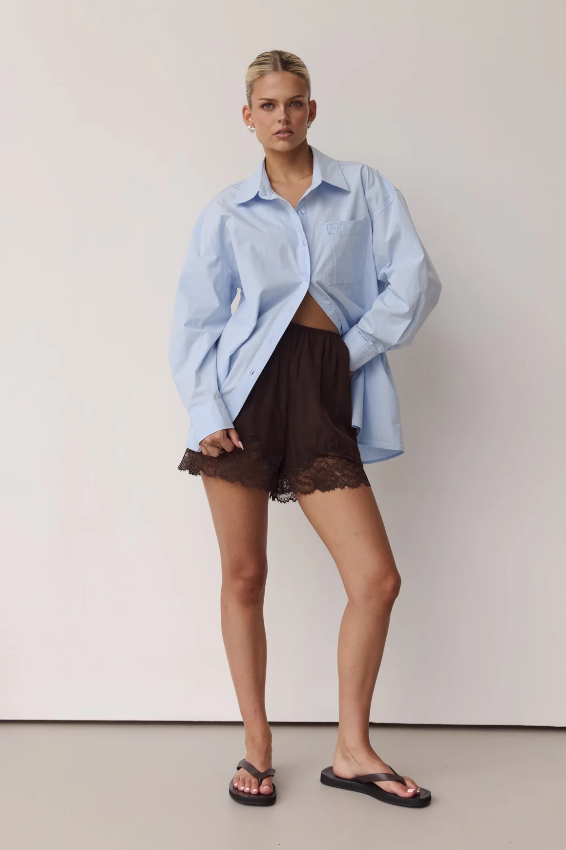 Odette Signature Shirt (Powder Blue) - Image 4