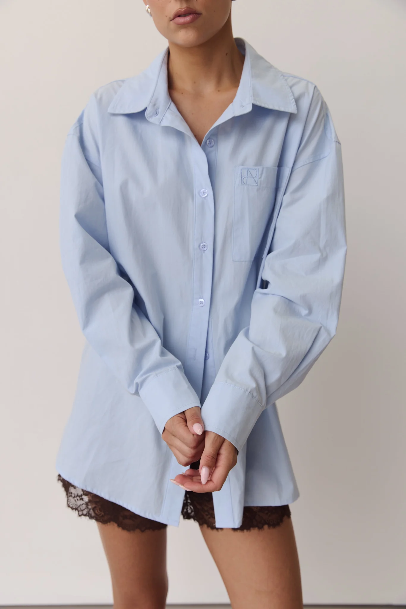 Odette Signature Shirt (Powder Blue) - Image 6