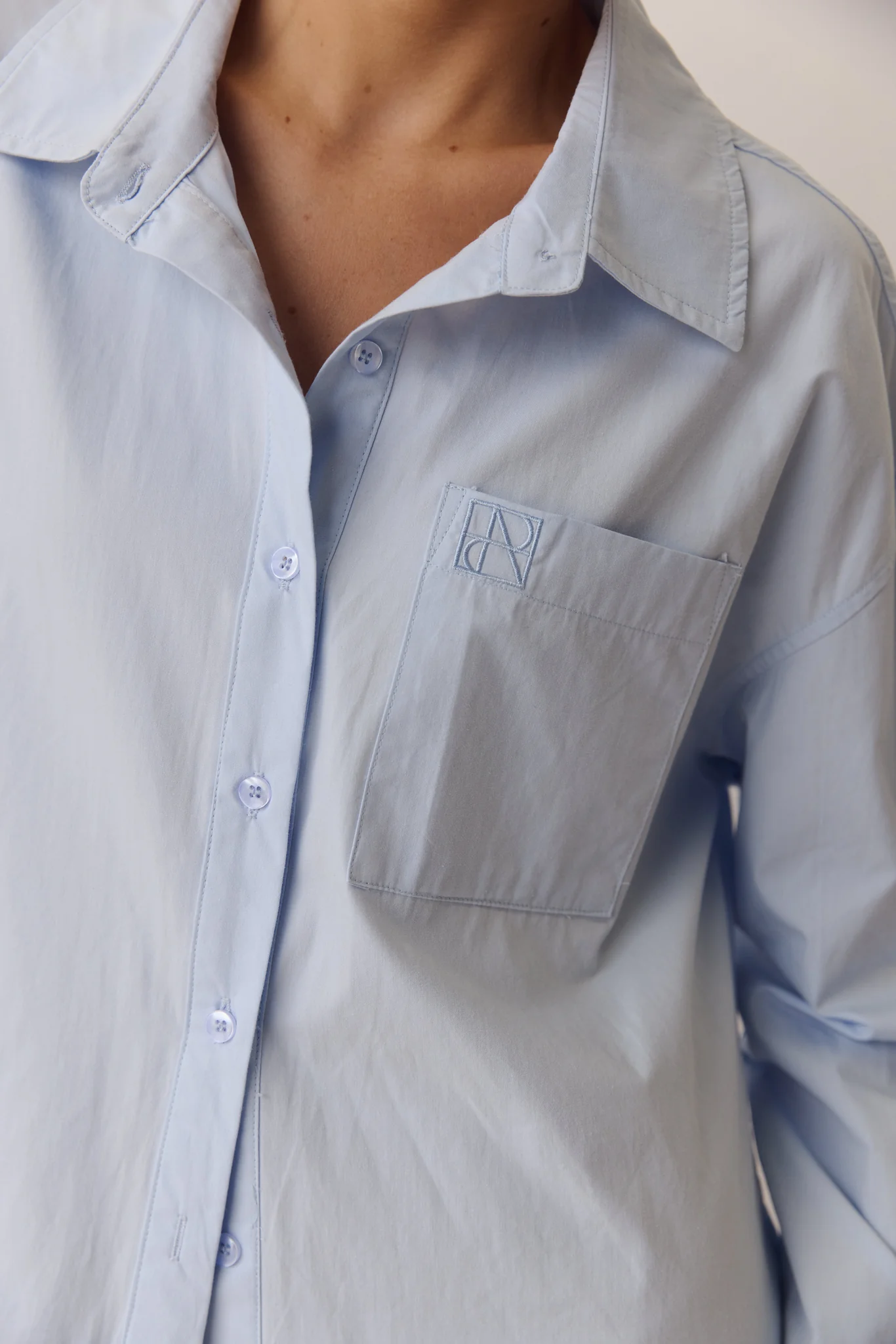 Odette Signature Shirt (Powder Blue) - Image 7