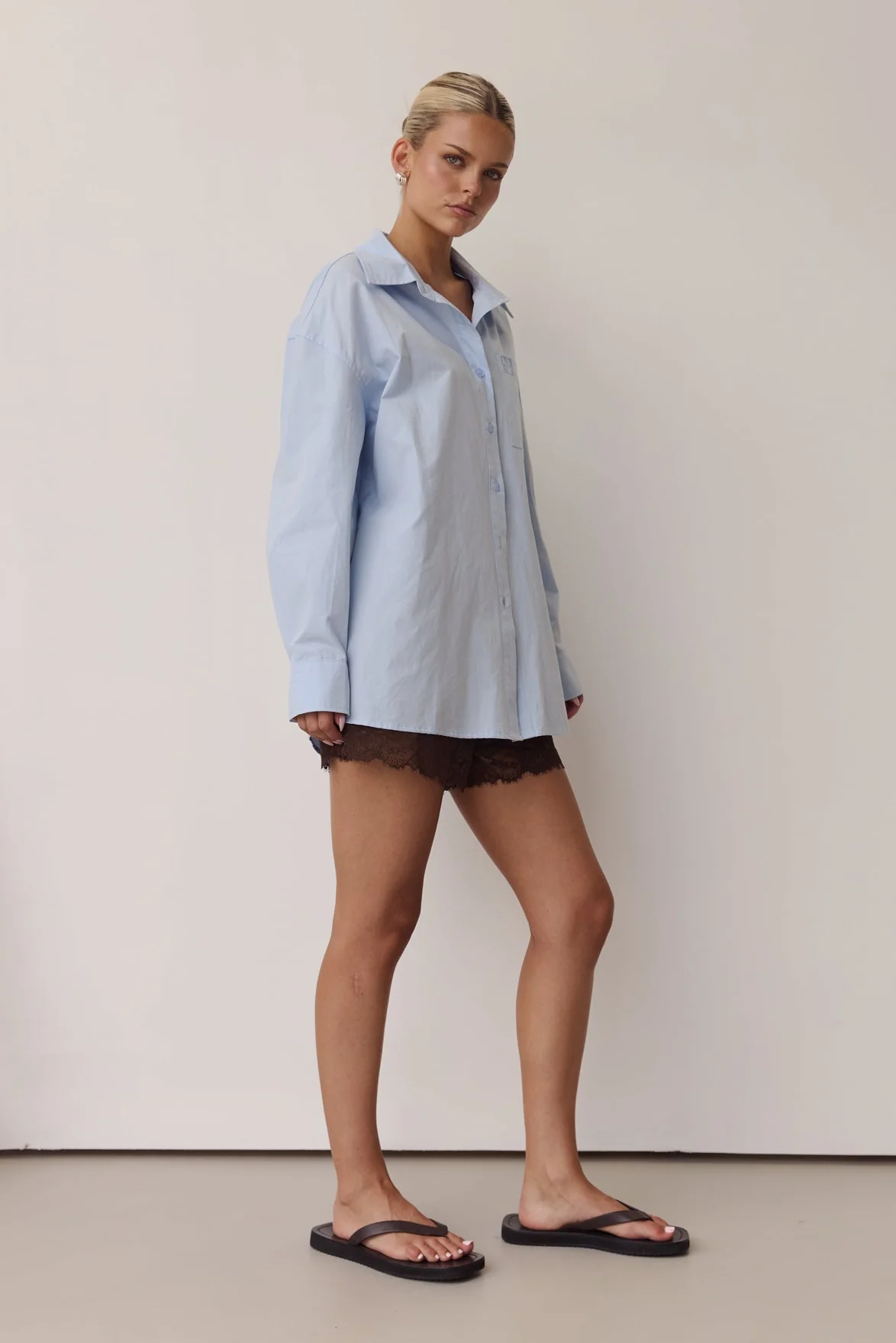 Odette Signature Shirt (Powder Blue) - Image 8