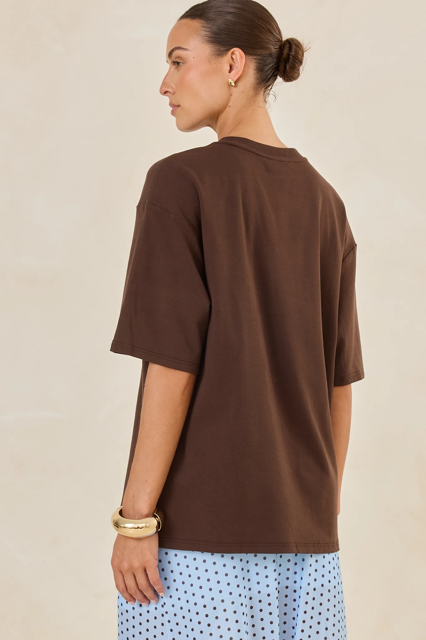 Quinn Jersey Tee (Chocolate) - Image 4
