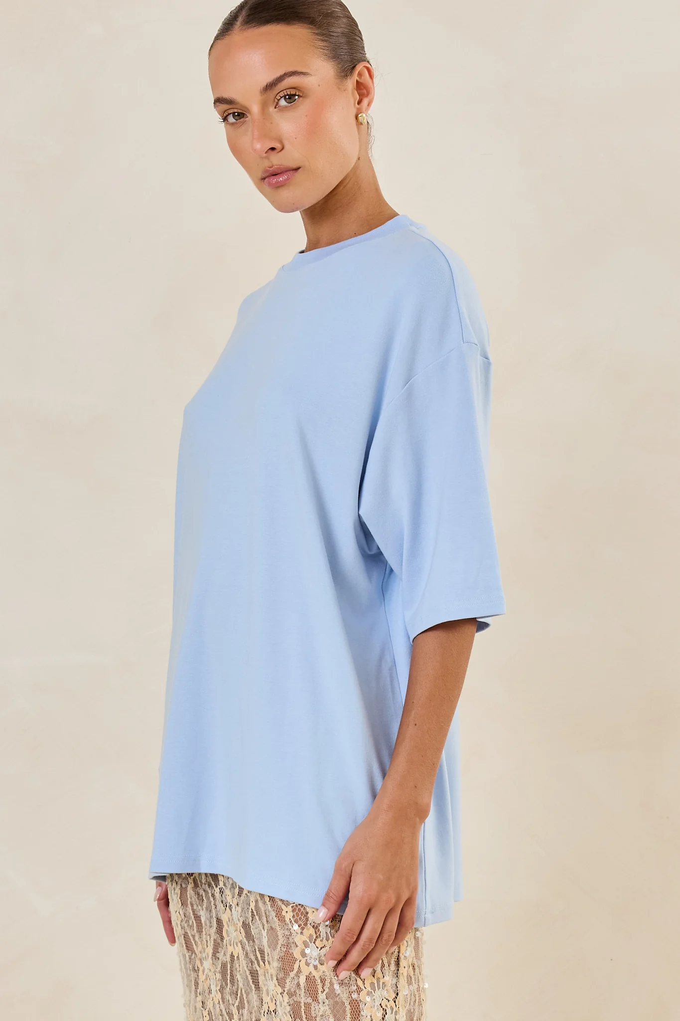 Quinn Jersey Tee (Ice Blue) - Image 4
