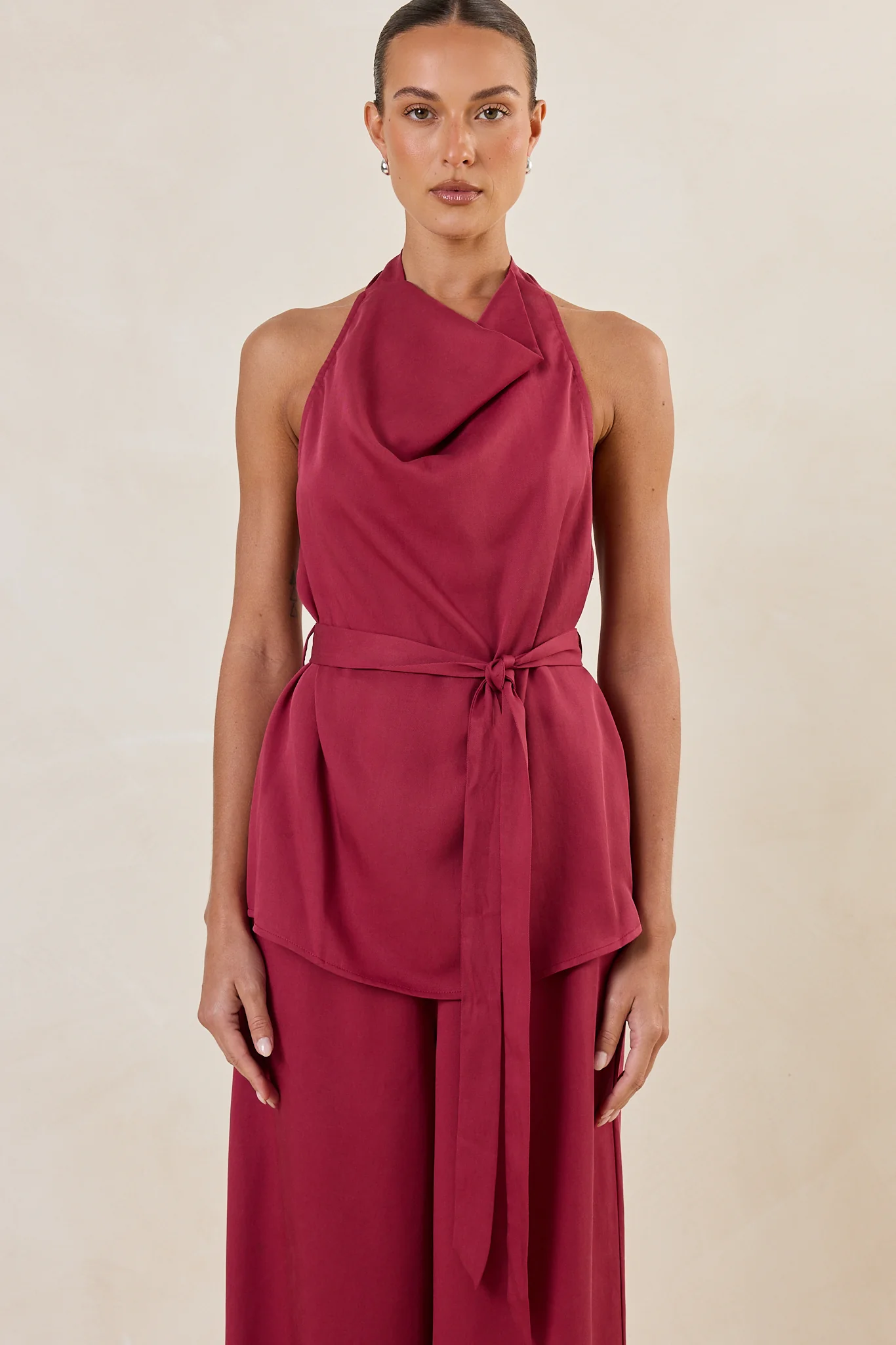 Raya Halter Top (Pomegranate) - Image 3