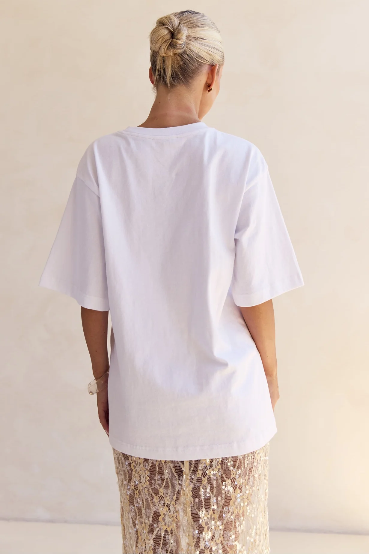 Reese Boyfriend Tee (White) - Image 5