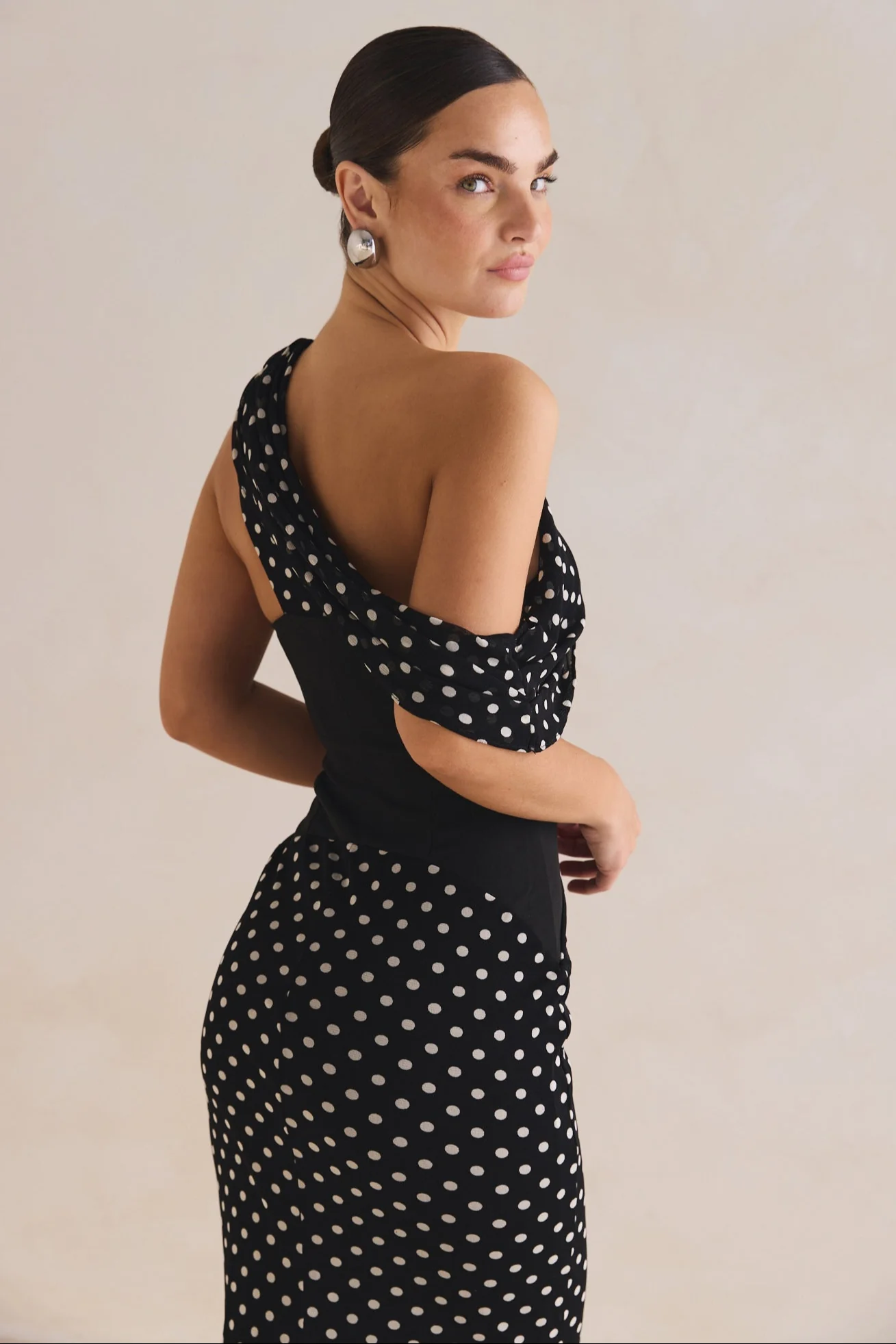 Rochelle Maxi Dress (Black) - Image 7