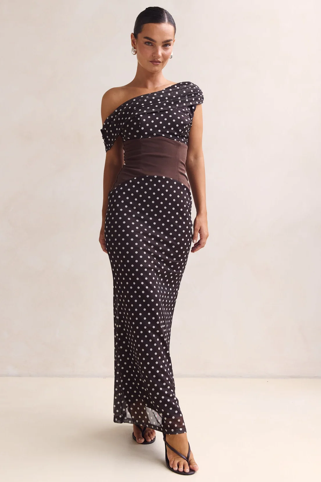 Rochelle Maxi Dress (Chocolate) - Image 3