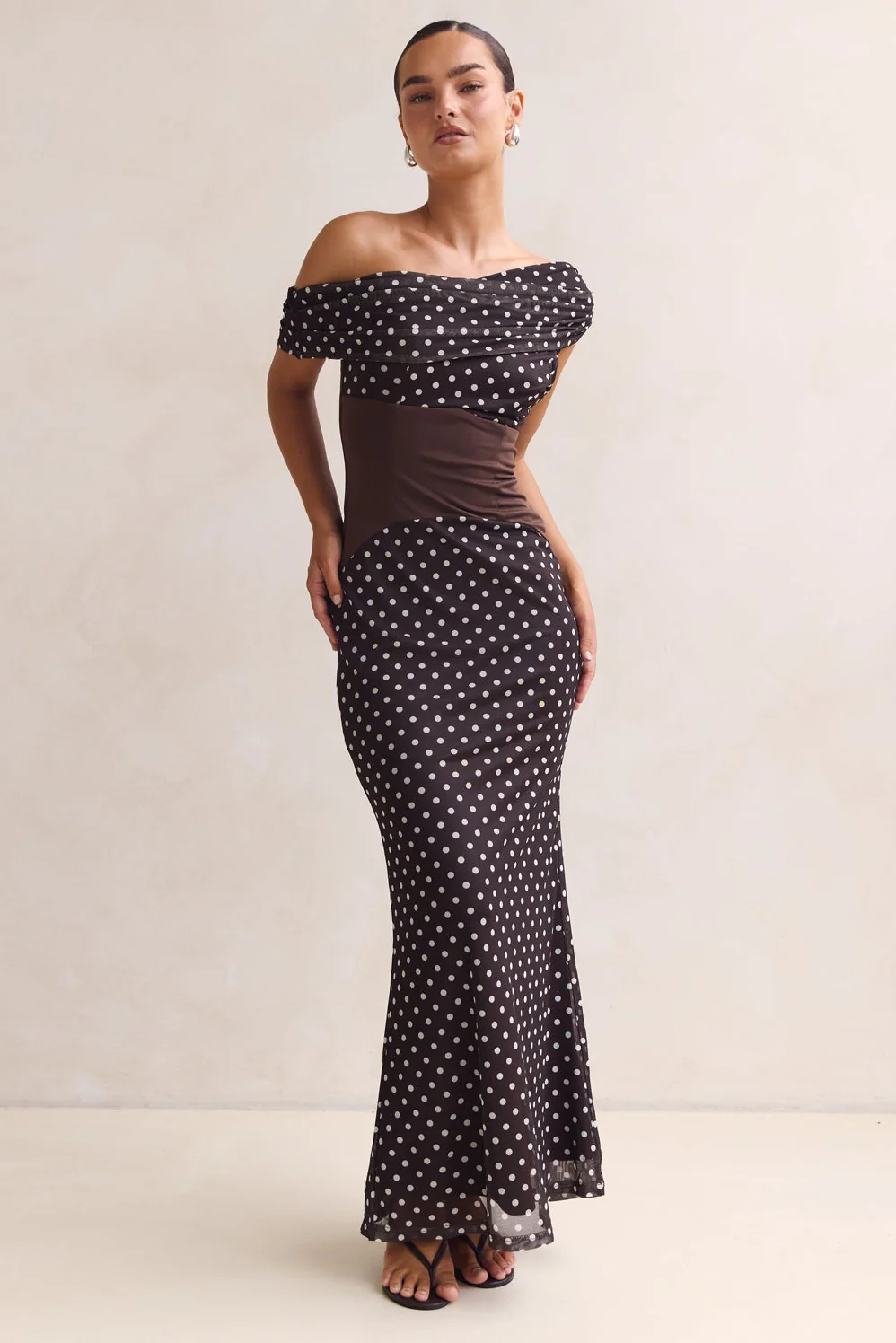 Rochelle Maxi Dress (Chocolate) - Image 4