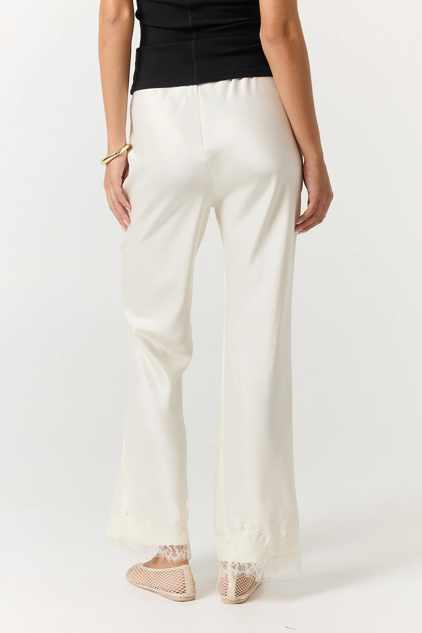 Sasha Bias Lace Pant (Cream) - Image 5