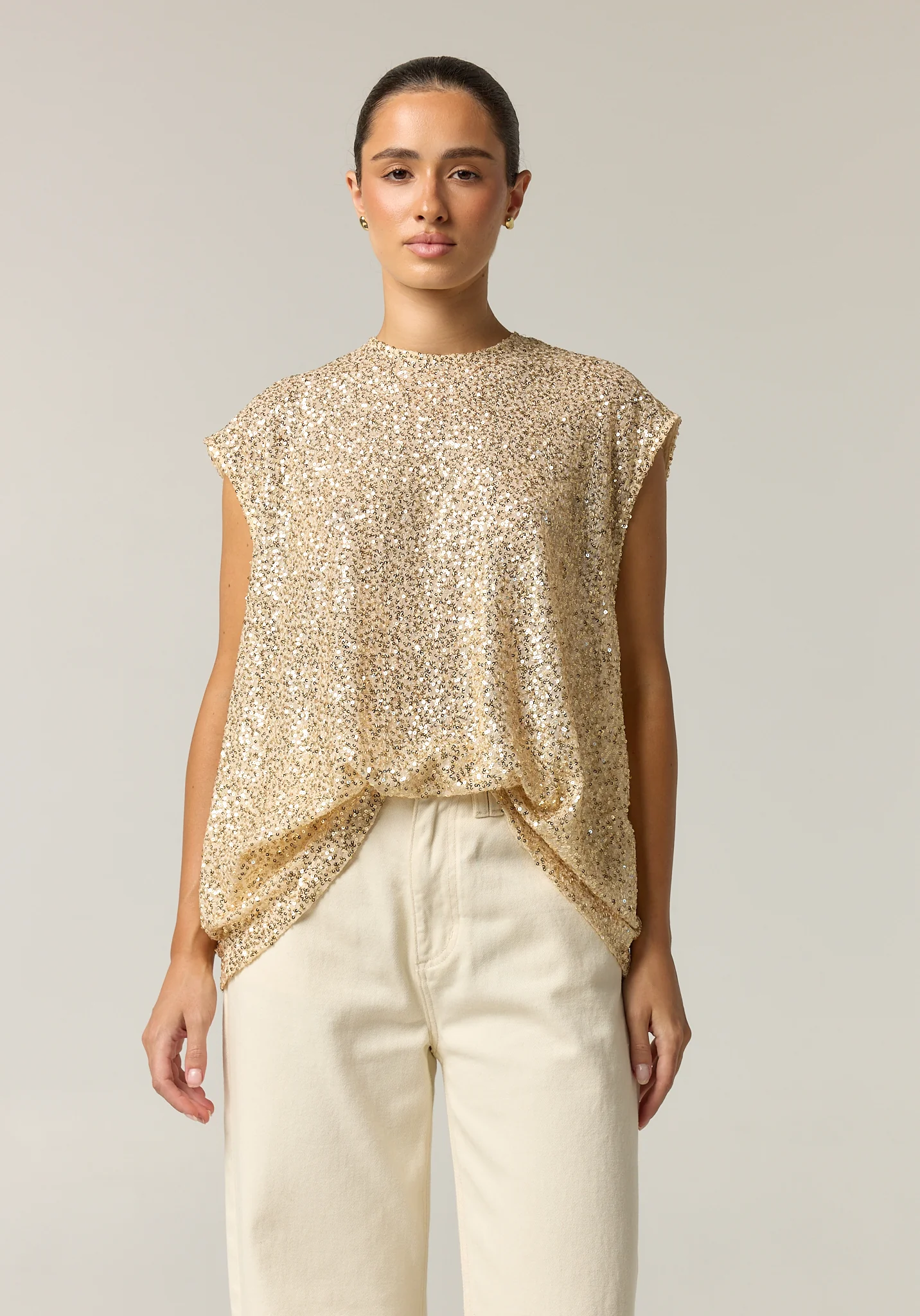 Stevie Sequin Top (Gold) - Image 4