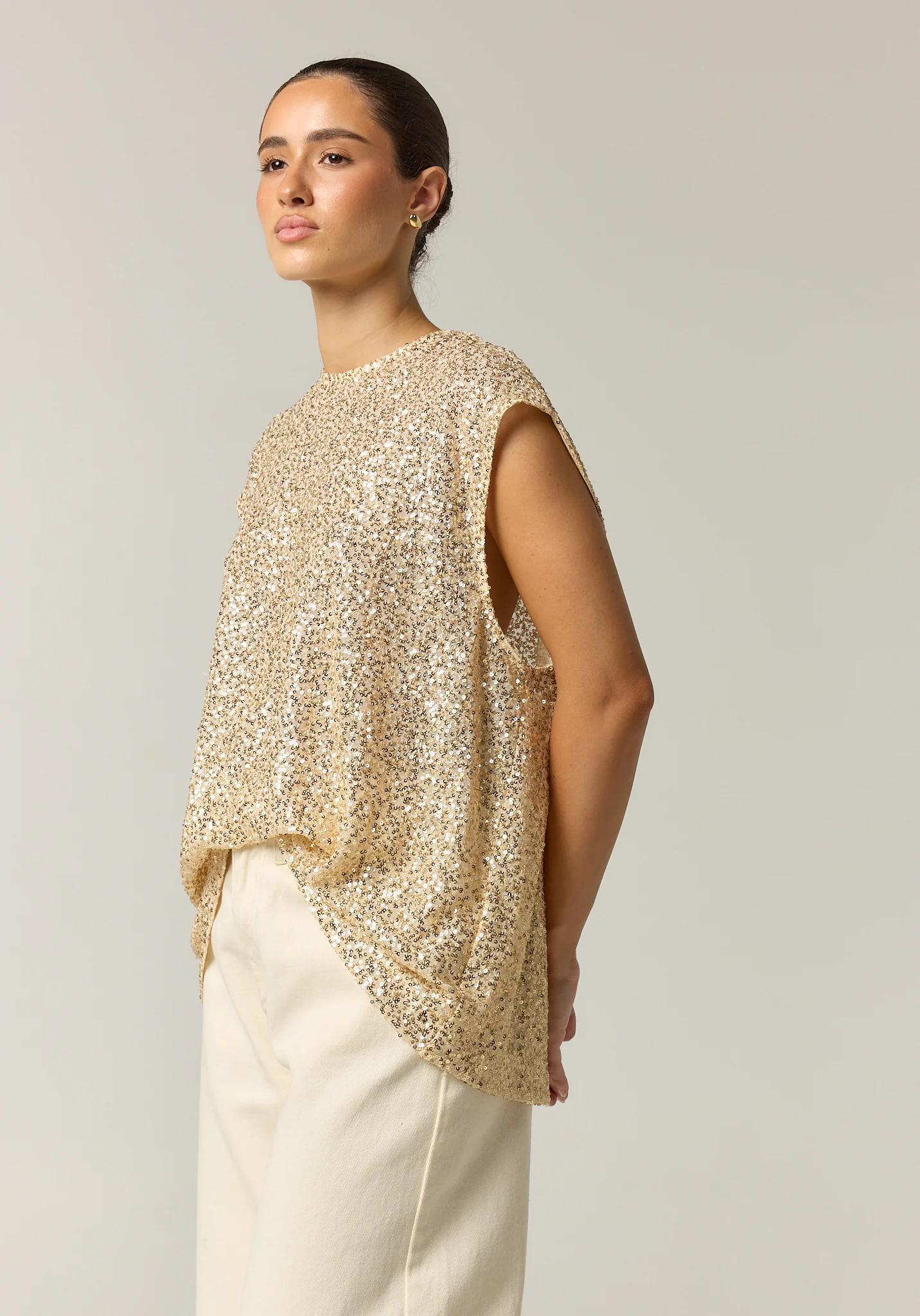 Stevie Sequin Top (Gold) - Image 5