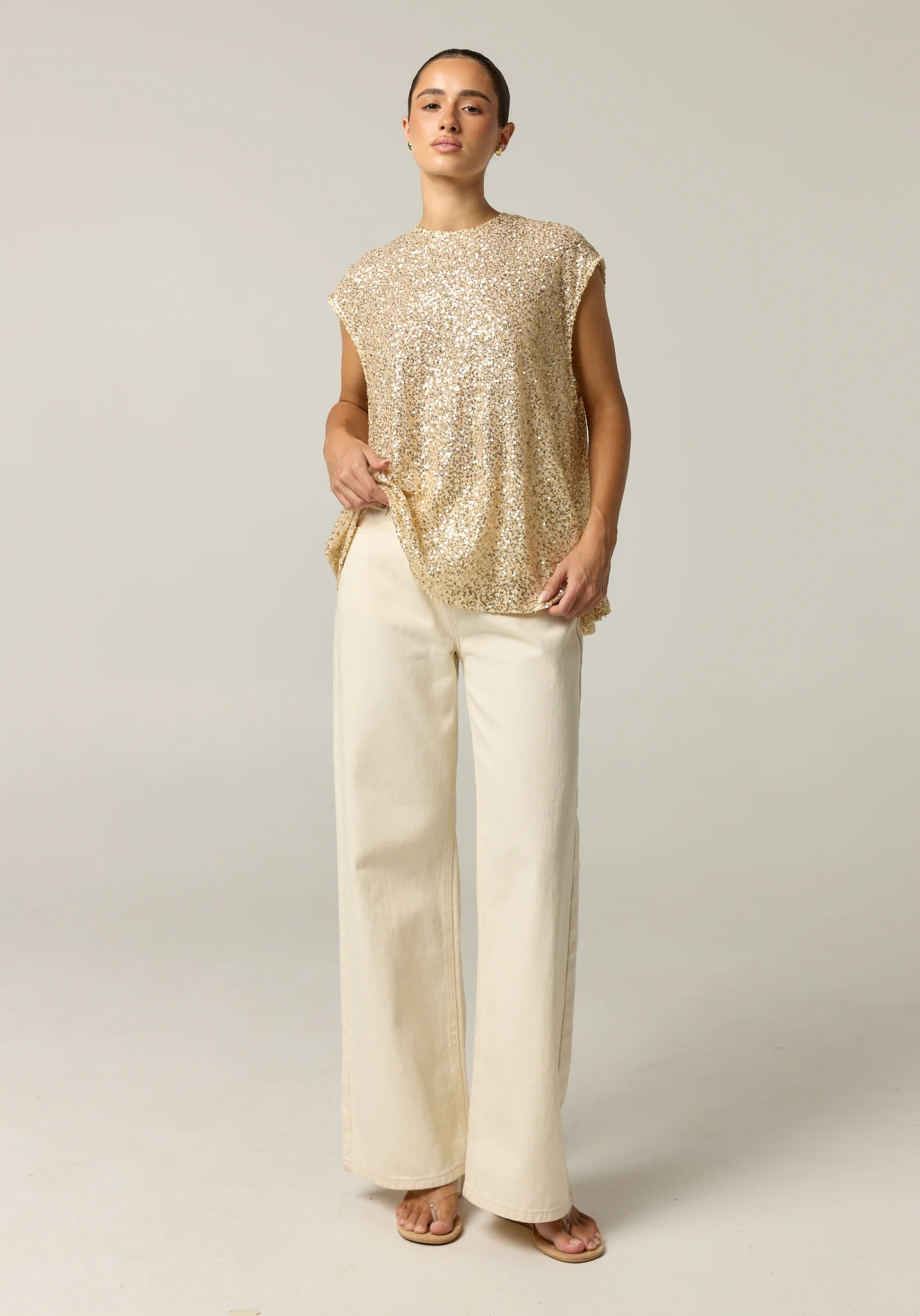 Stevie Sequin Top (Gold) - Image 6