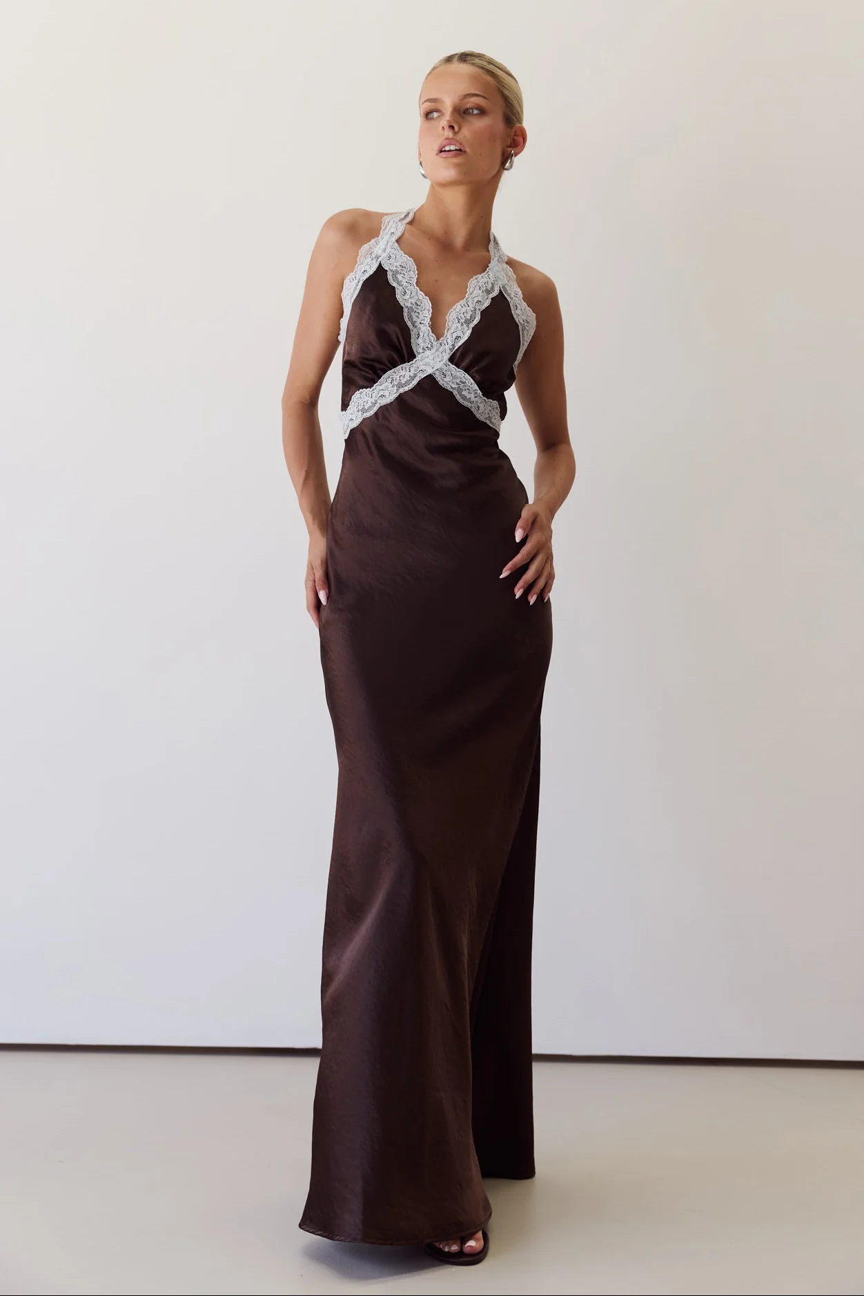 Tonya Maxi Dress (Chocolate) - Image 3