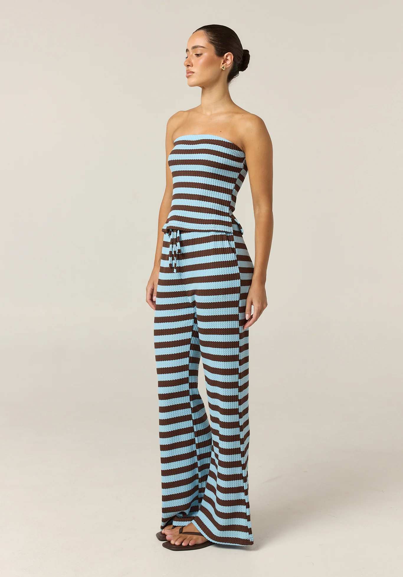 Yasmin Knit Set (Choc/Blue Stripe) - Image 5