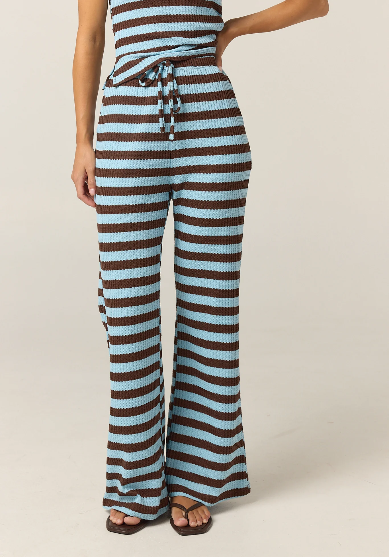 Yasmin Knit Set (Choc/Blue Stripe) - Image 6